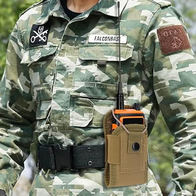 BAOFENG Tactical Radio Holder Bag Molle Radio Holster Heavy Case Accessories Adjustable Radios Pouch Holster Case UV-5R UV-17R UV-9R Two Way Radio Walkie Talkies