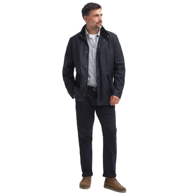 Barbour Mowden Wax Jacket - Navy
