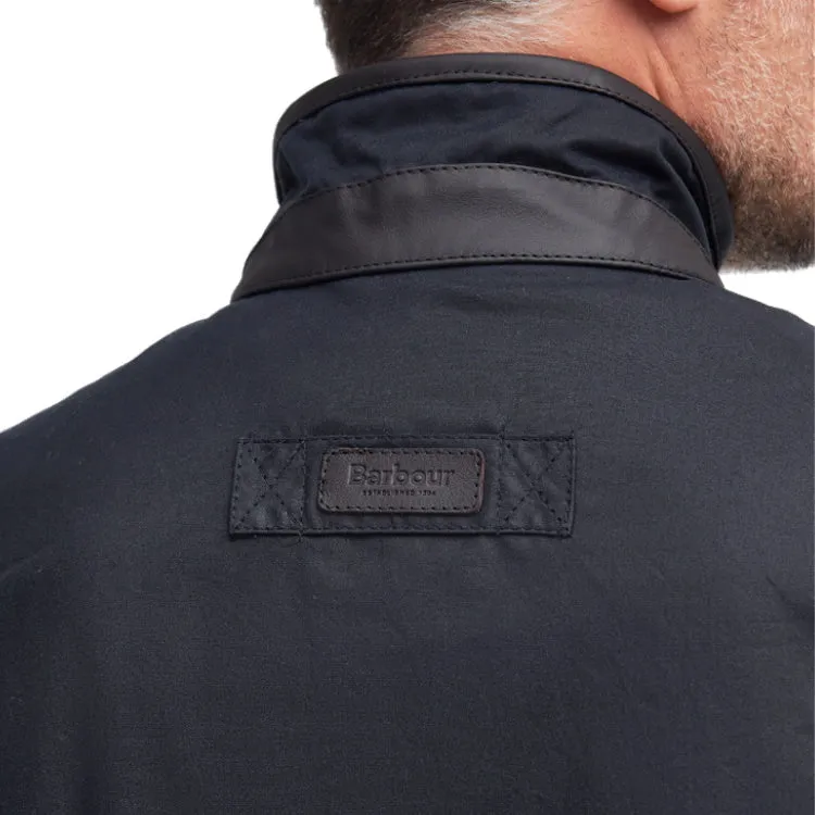 Barbour Mowden Wax Jacket - Navy