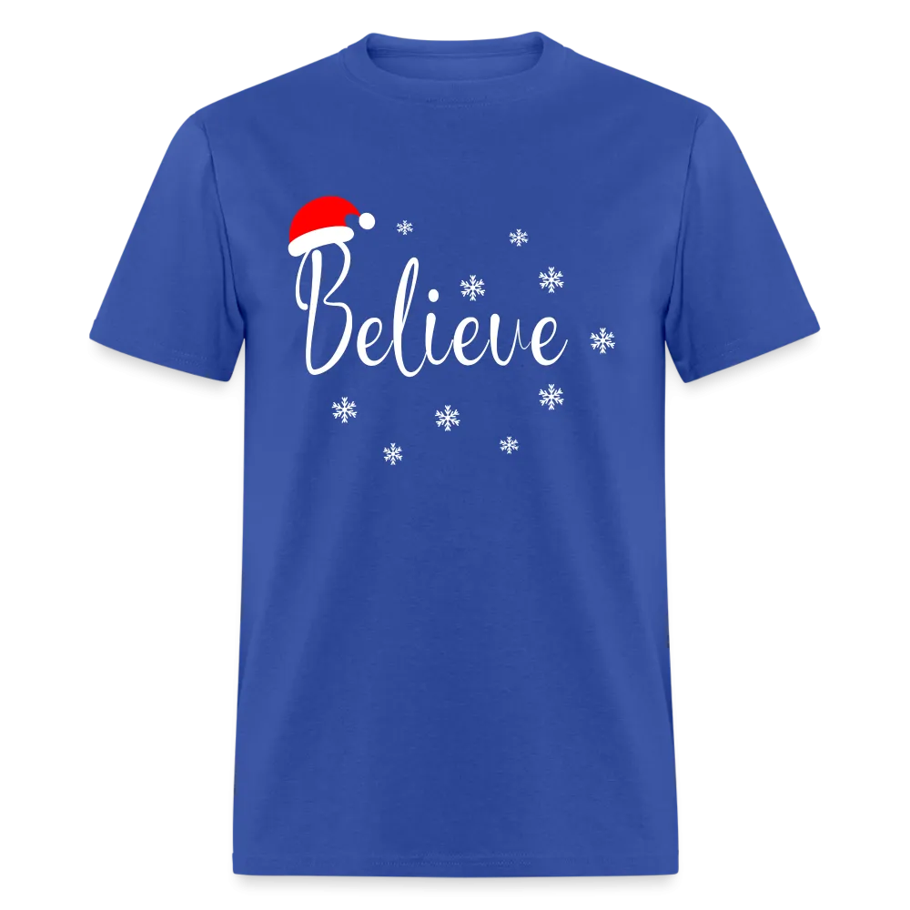 Believe T-Shirt (with Santa Claus Hat)