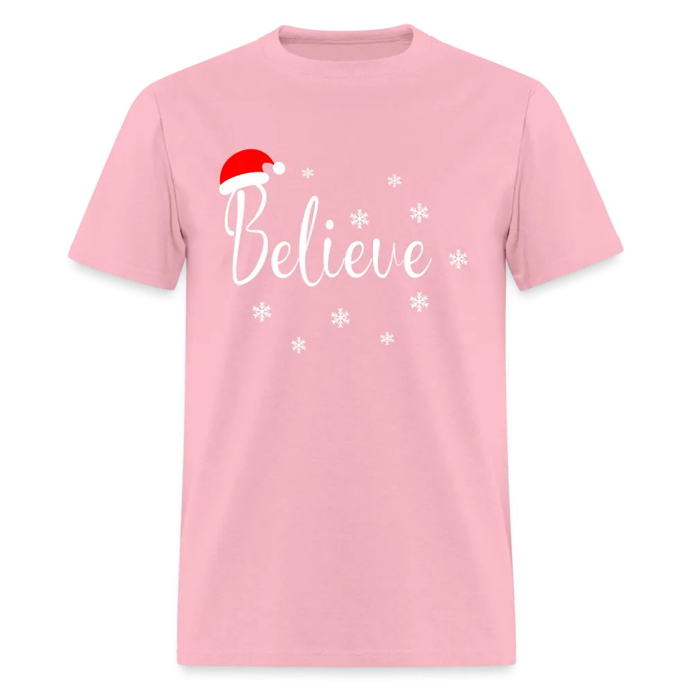 Believe T-Shirt (with Santa Claus Hat)