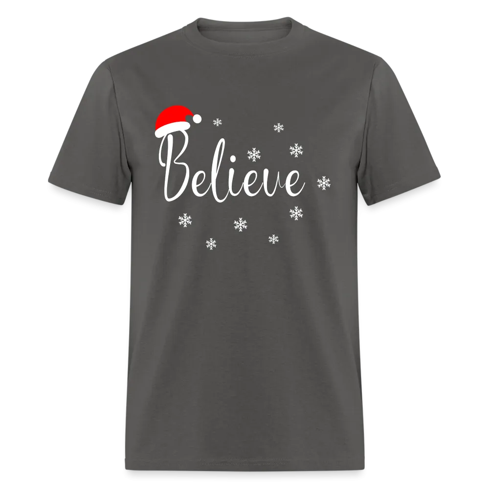 Believe T-Shirt (with Santa Claus Hat)