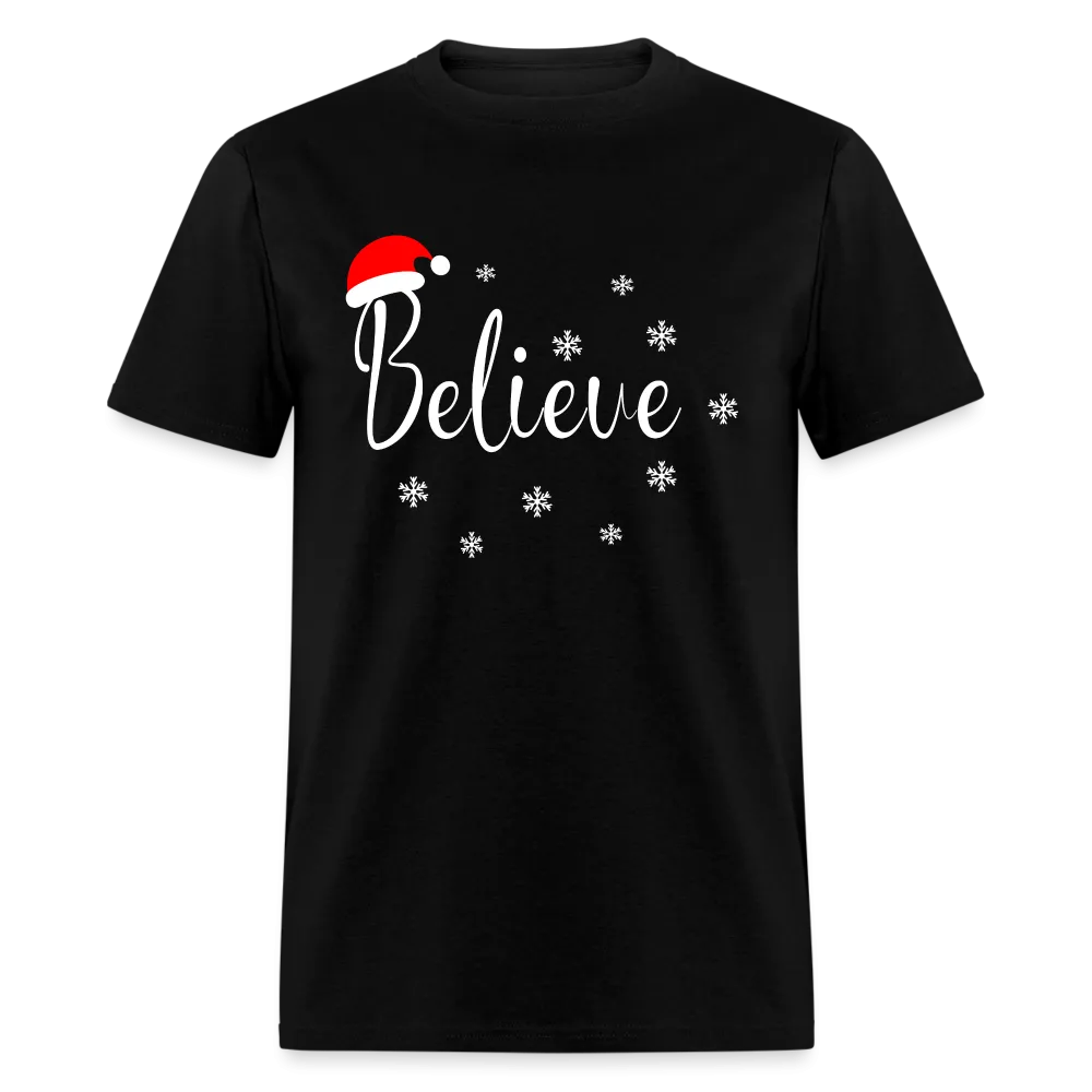 Believe T-Shirt (with Santa Claus Hat)