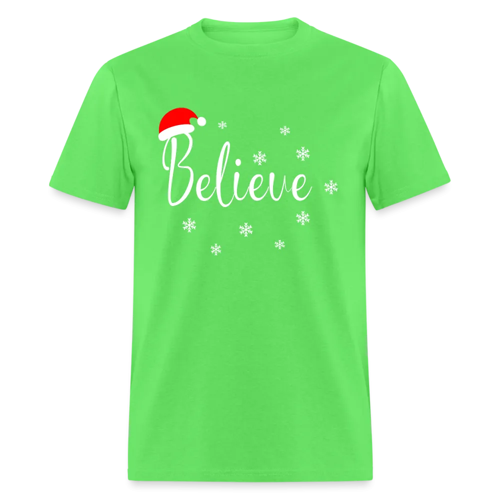Believe T-Shirt (with Santa Claus Hat)