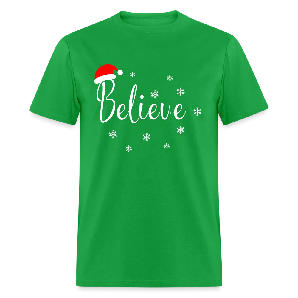 Believe T-Shirt (with Santa Claus Hat)