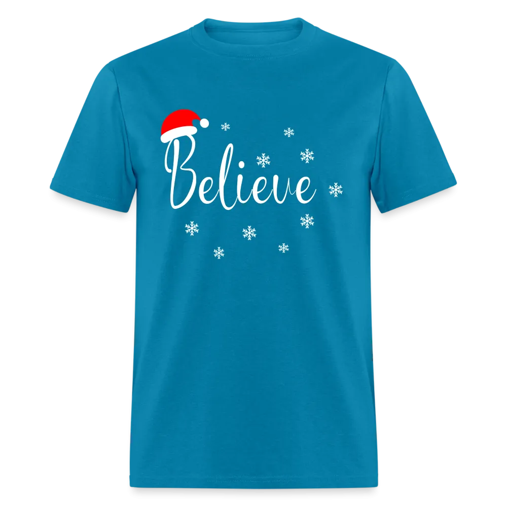 Believe T-Shirt (with Santa Claus Hat)