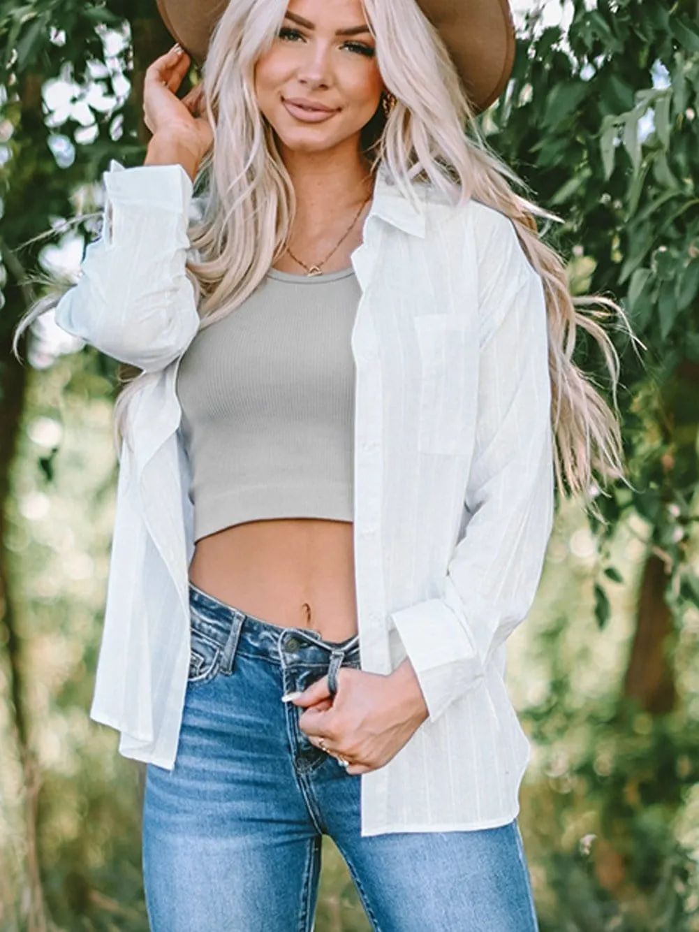 Button-Down Shirt with Cuffs