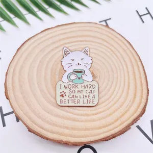 Cat Enamel Pin Many Cute Designs of Cat Pins for Cat Lovers