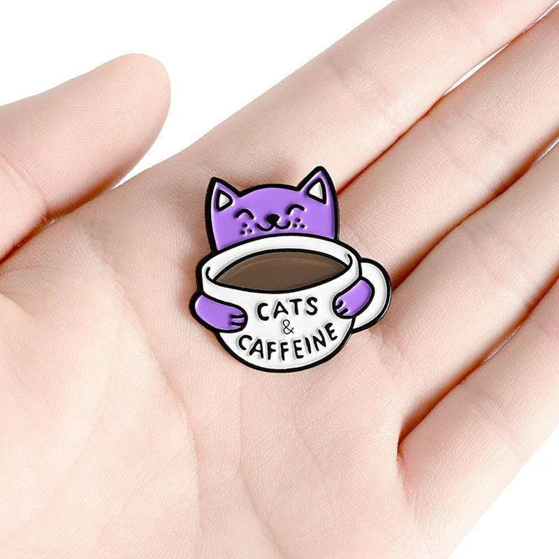 Cat Enamel Pin Many Cute Designs of Cat Pins for Cat Lovers
