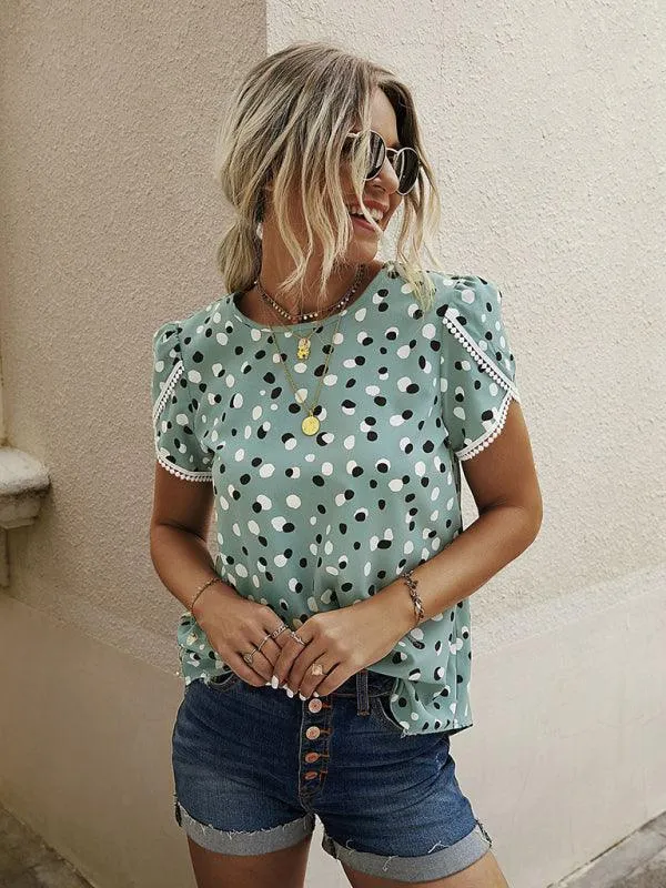 Chic Beaded Polka Dot Top - Your Ultimate Style Statement