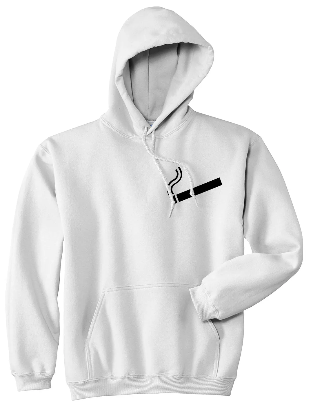 Cigarette Chest Mens Pullover Hoodie