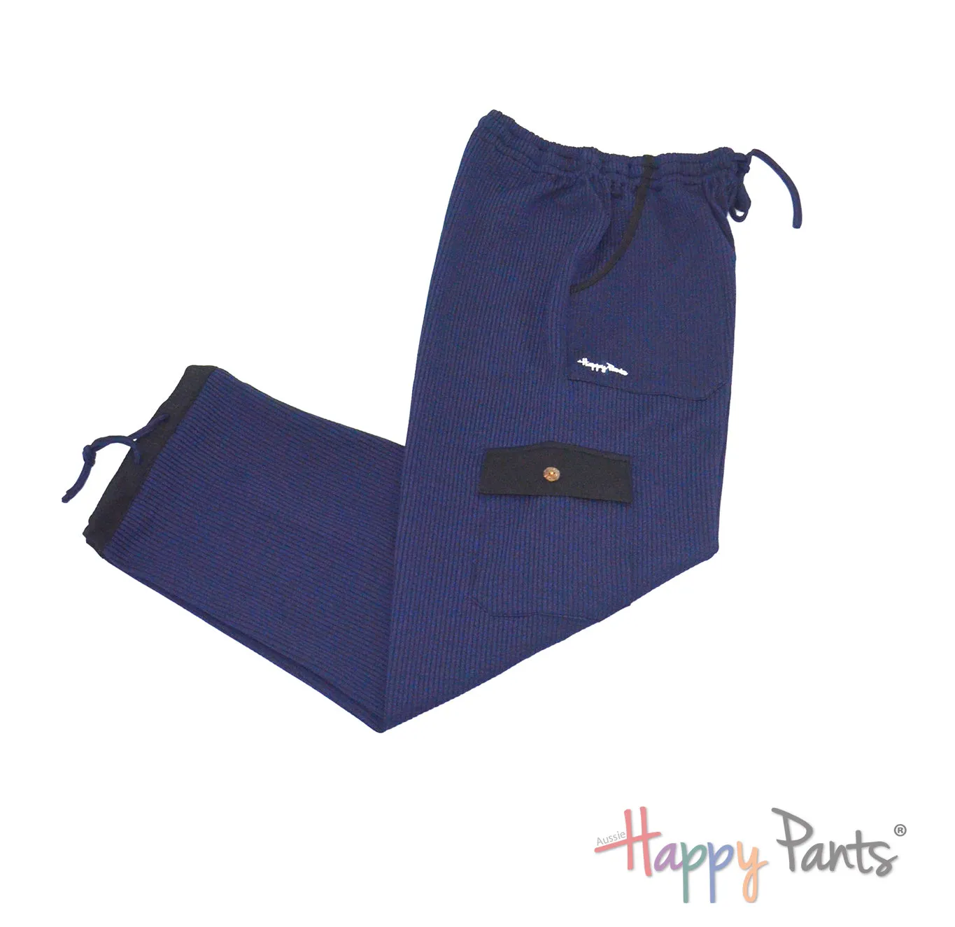 Deep Indigo Men Happy Pants
