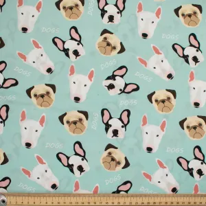 Dog Story Collection Bull God Trio Cotton Prints