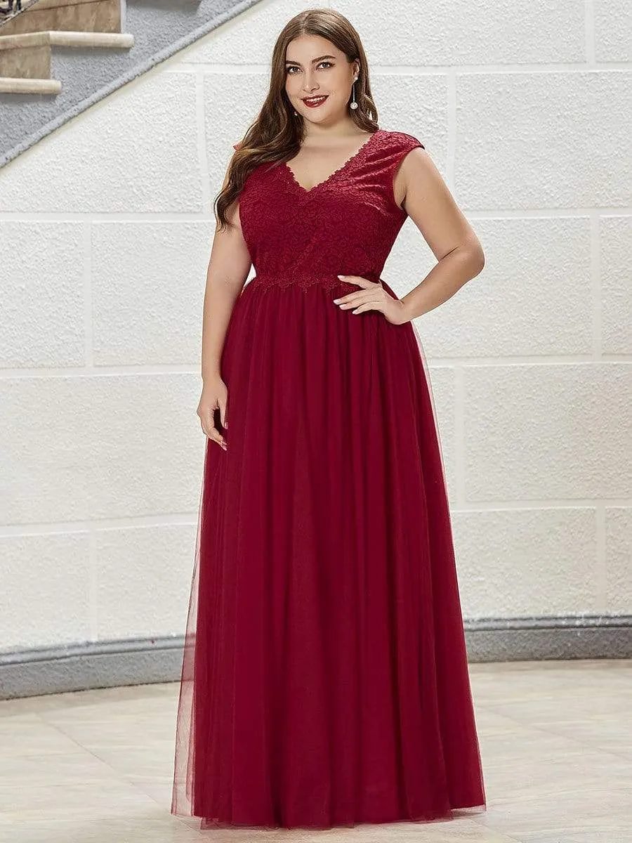 Floor Length Sexy Back Lace Prom Patry Dresses for Women