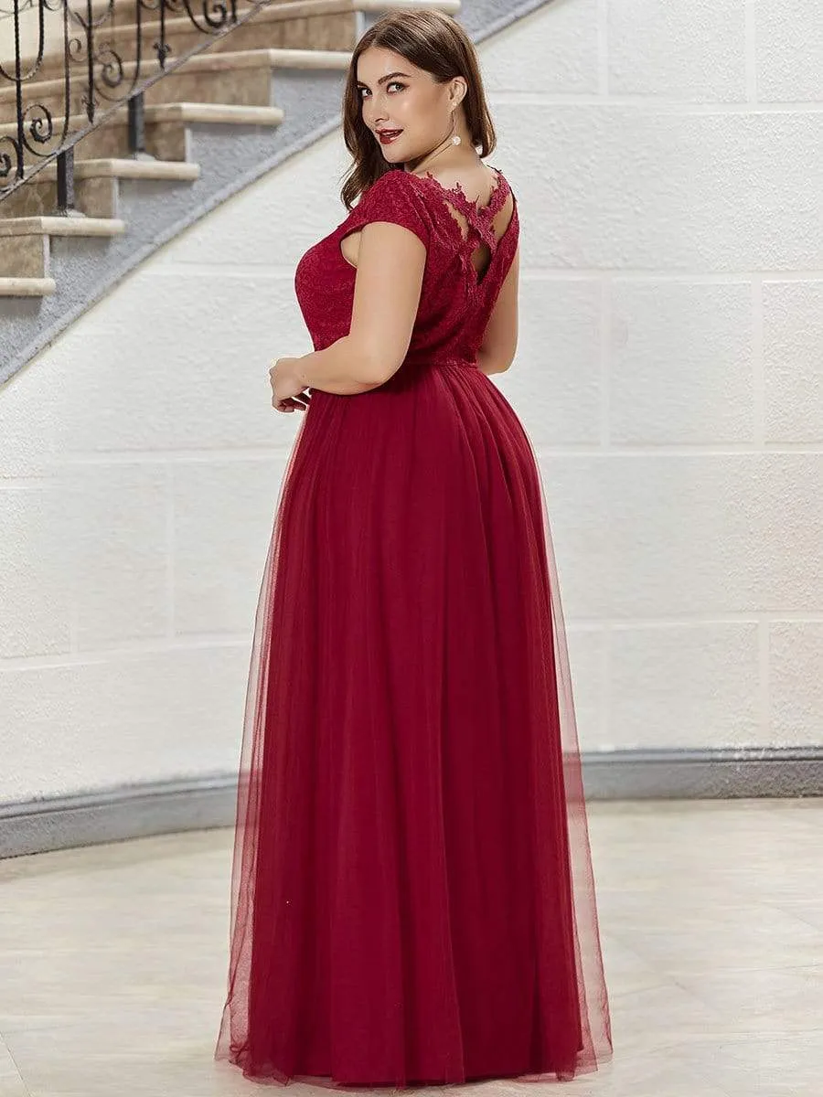 Floor Length Sexy Back Lace Prom Patry Dresses for Women
