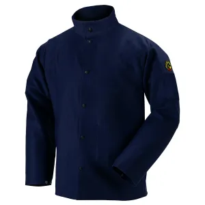 FN9-30C Black Stallion TruGuard™ 200 FR Cotton Welding Jacket, Navy