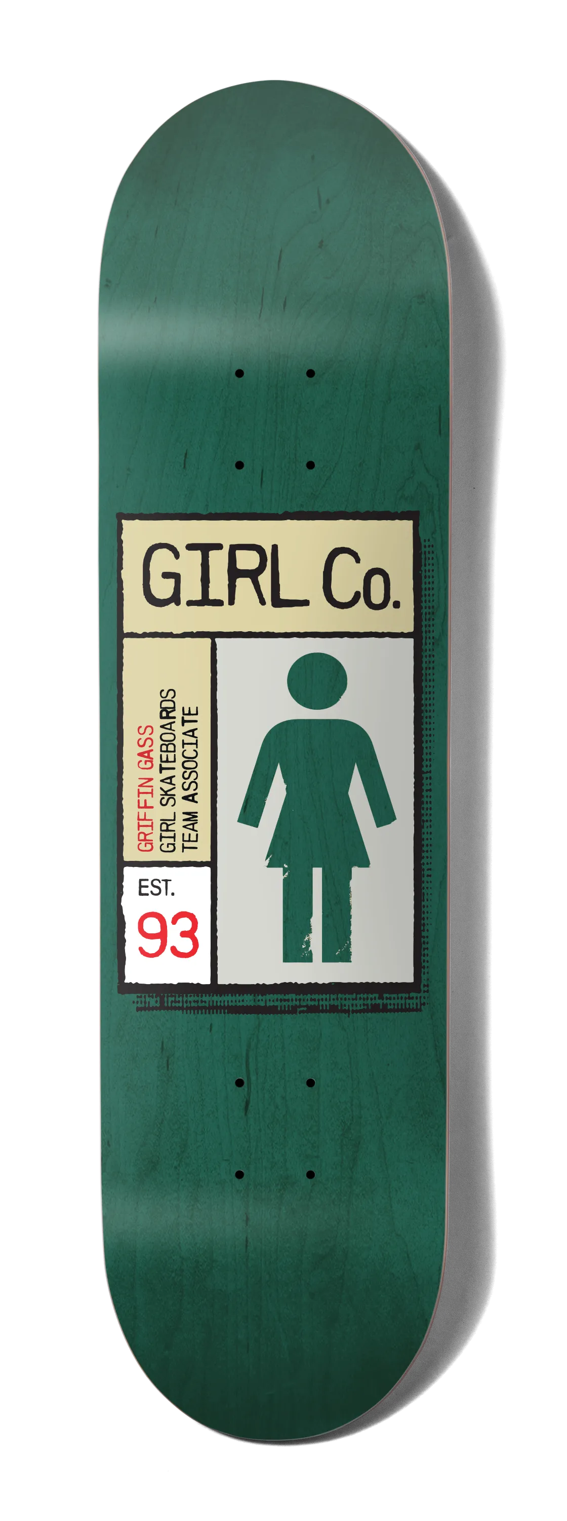 Girl Skateboard Deck Gridbox Griffin Gass 8.25"
