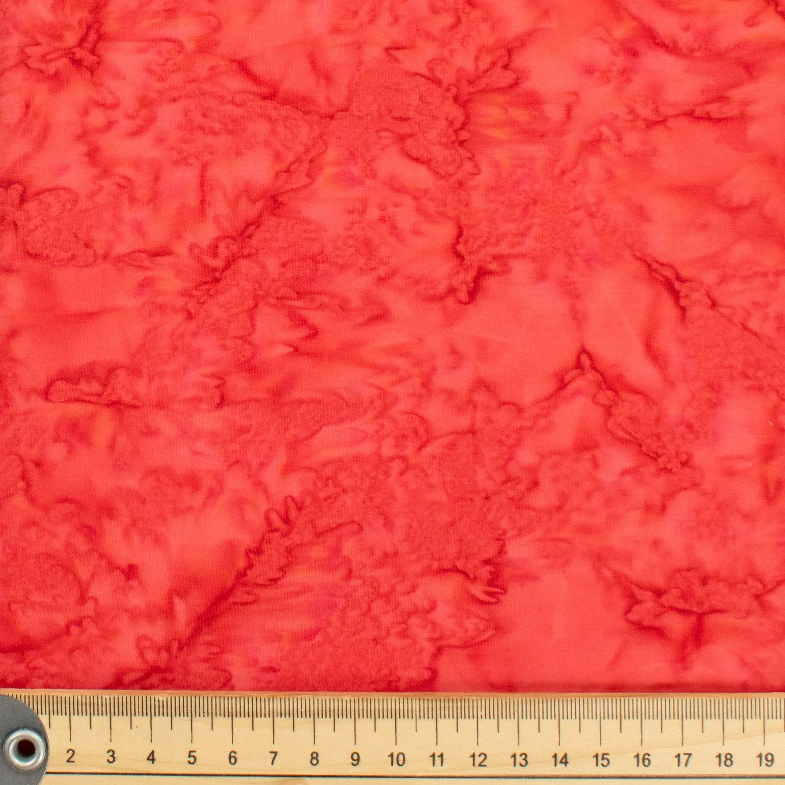 Handmade Batik Fabric-1 Red Cotton Prints