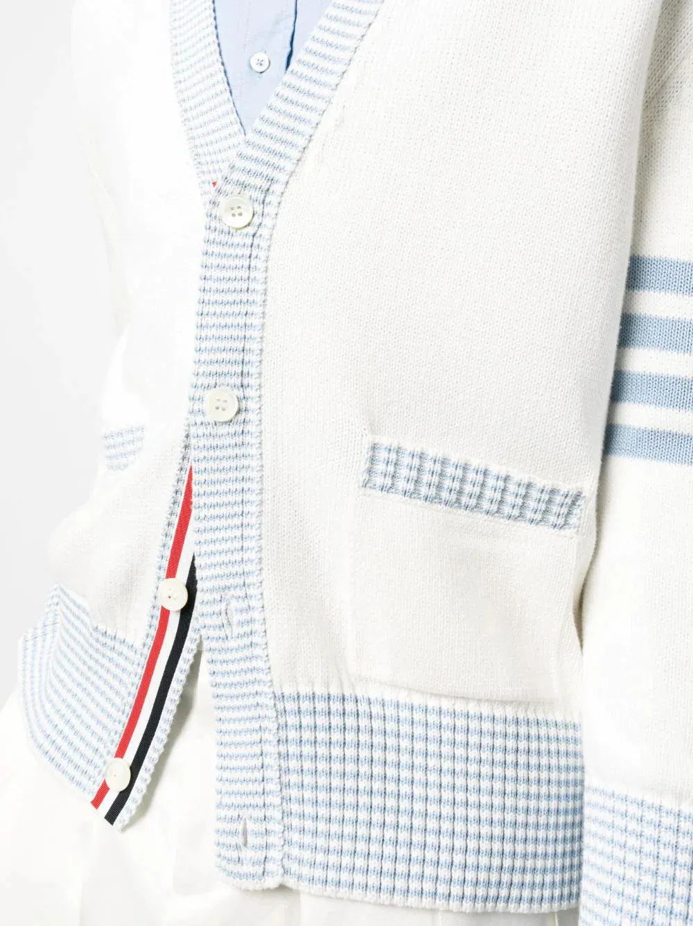 Hector Icon Intarsia V Neck Cardigan