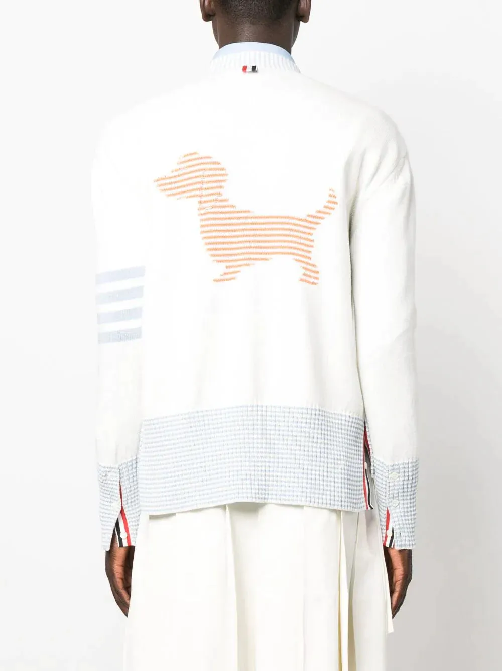 Hector Icon Intarsia V Neck Cardigan