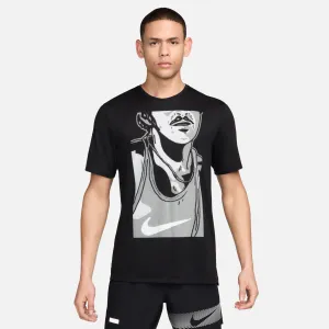 Nike Men's Rise 365 Prefontaine Run Energy Tee Black / Summit White
