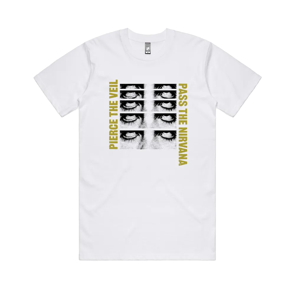 Pierce The Veil / Eye Roller White T-Shirt