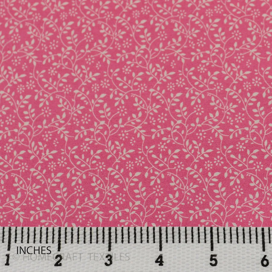 Pink Vine Flutter Cotton Print