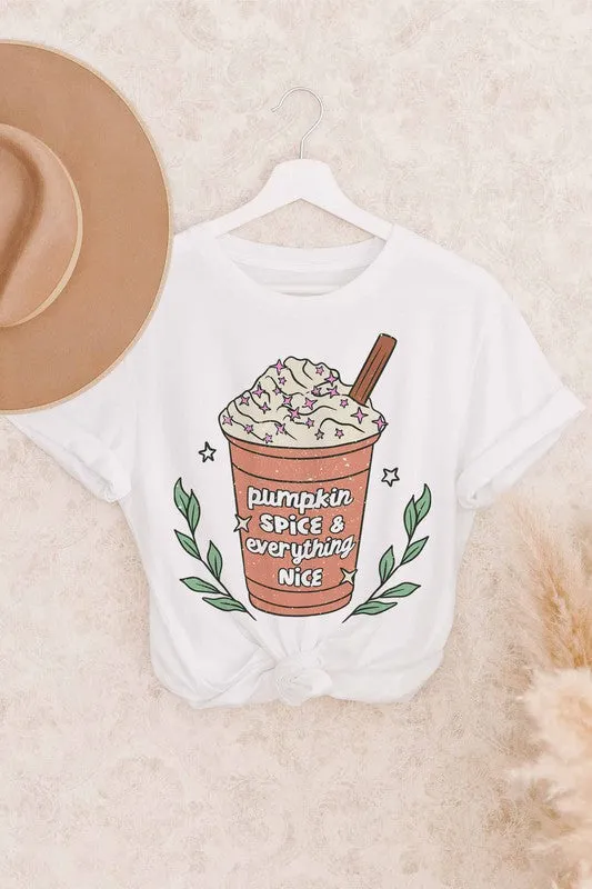 PUMPKIN SPICE GRAPHIC TEE PLUS SIZE