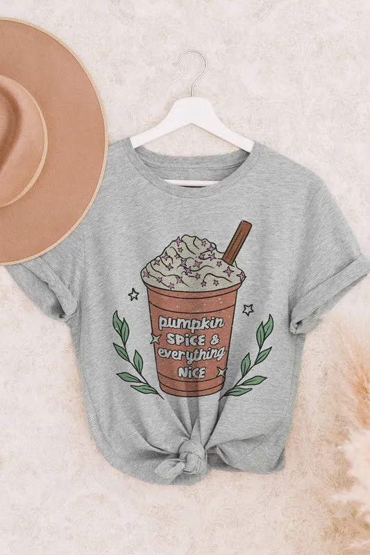 PUMPKIN SPICE GRAPHIC TEE PLUS SIZE