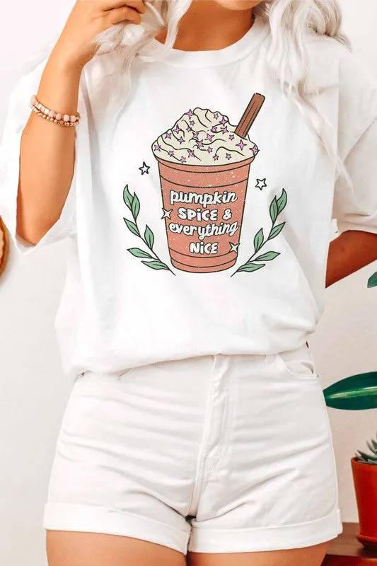 PUMPKIN SPICE GRAPHIC TEE PLUS SIZE
