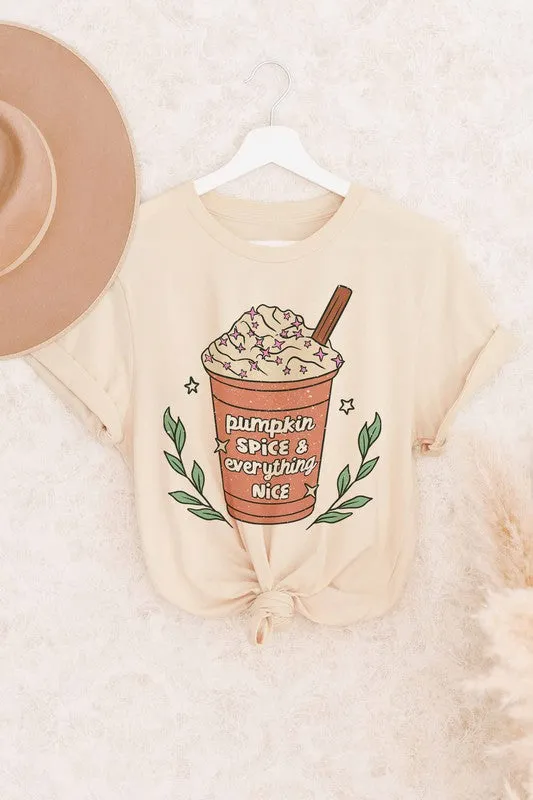 PUMPKIN SPICE GRAPHIC TEE PLUS SIZE