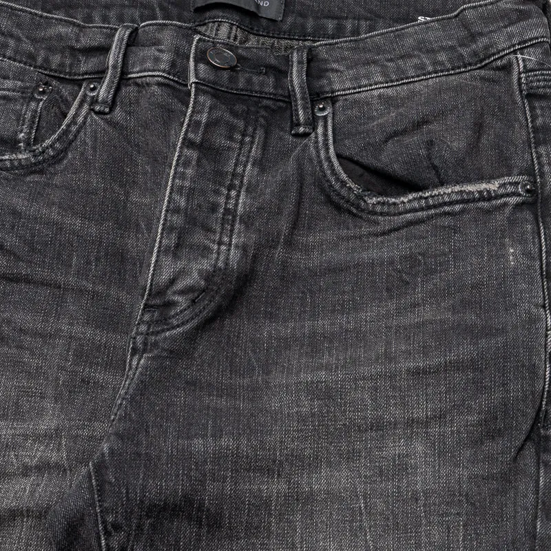 Purple Brand Low Rise Skinny Leg Vintage Jean - Black