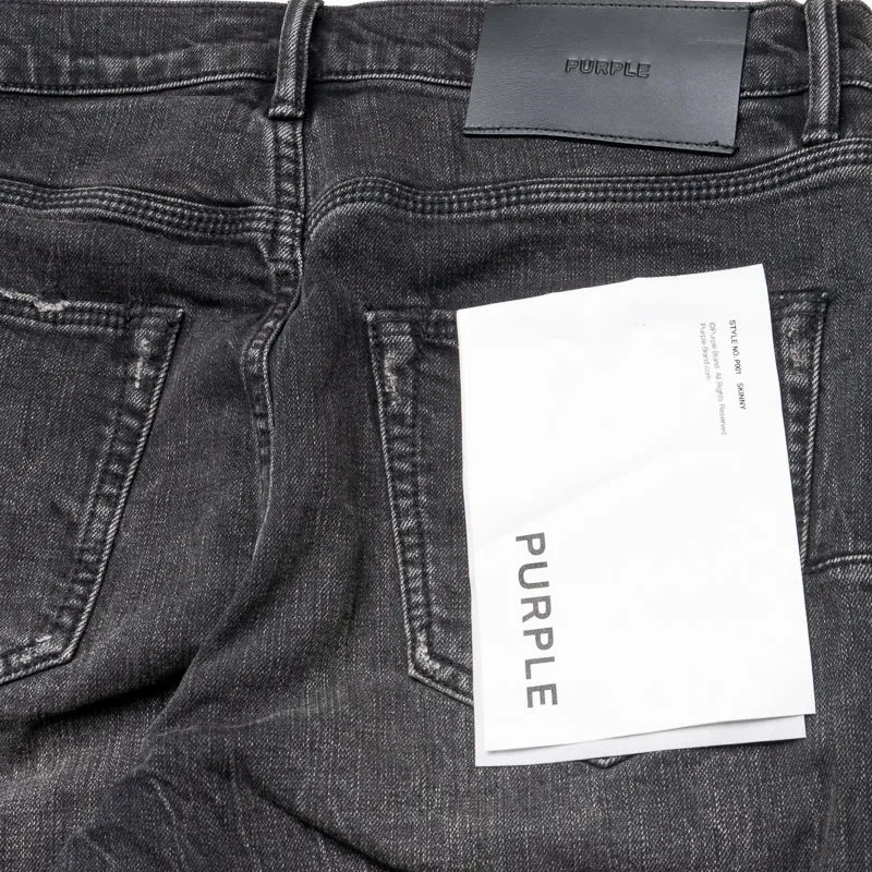 Purple Brand Low Rise Skinny Leg Vintage Jean - Black