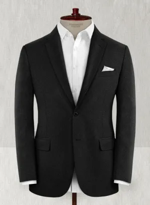 Reda Flannel Black Wool Jacket
