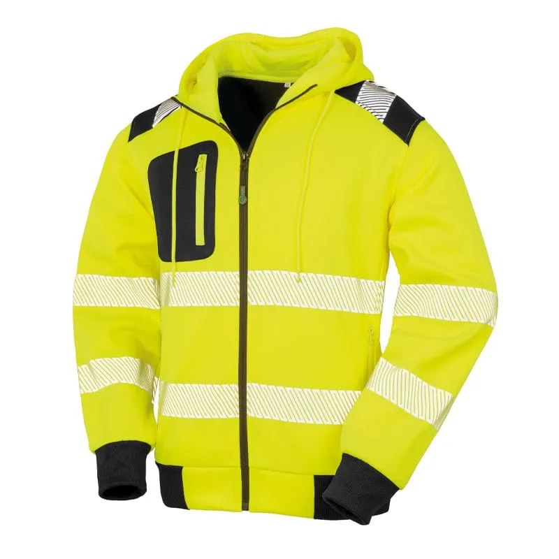 Result Recycled Zip Hi Vis Hoodie R503X