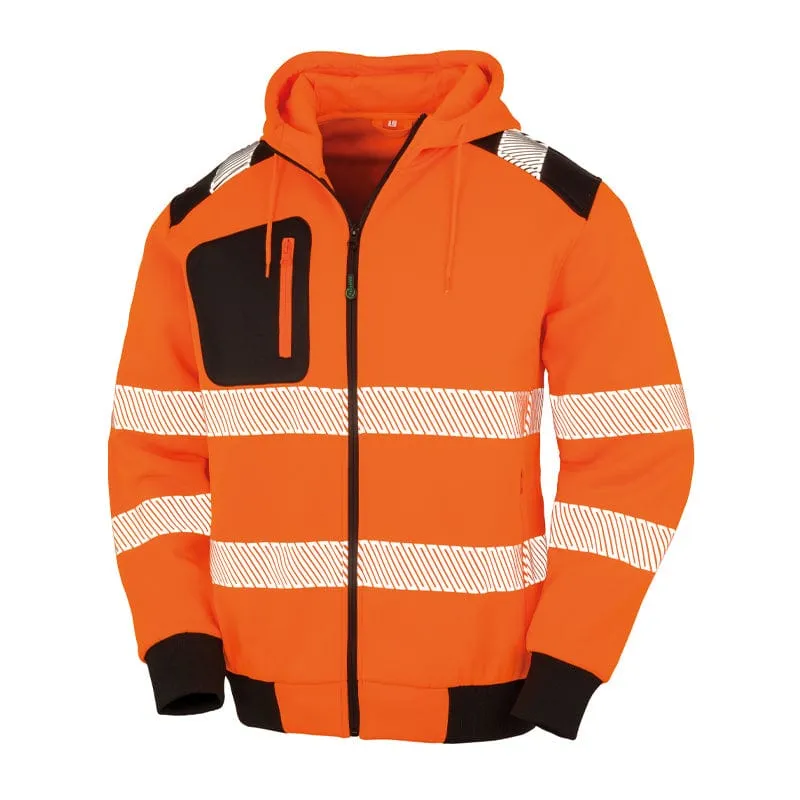 Result Recycled Zip Hi Vis Hoodie R503X