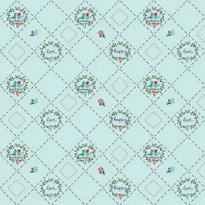 Riley Blake Designs Country Girls Blue Checks Cotton Prints
