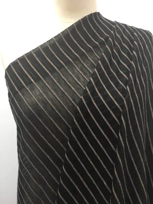 Stripe Knit - Black & Grey Stripe - 118cm