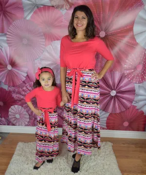 The Melia Aztec Mommy Dress