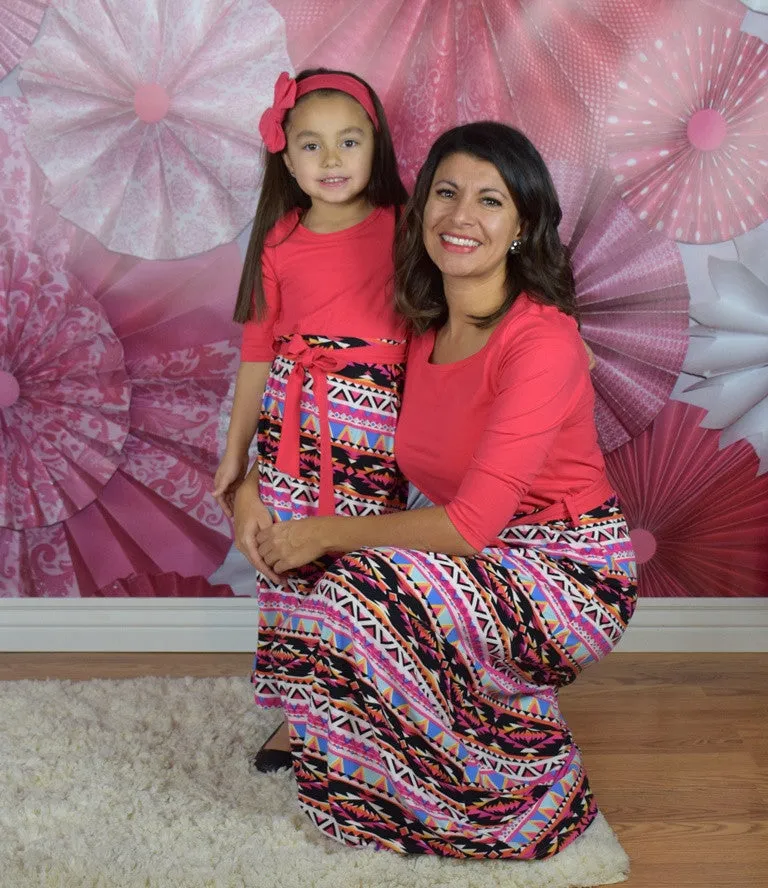 The Melia Aztec Mommy Dress