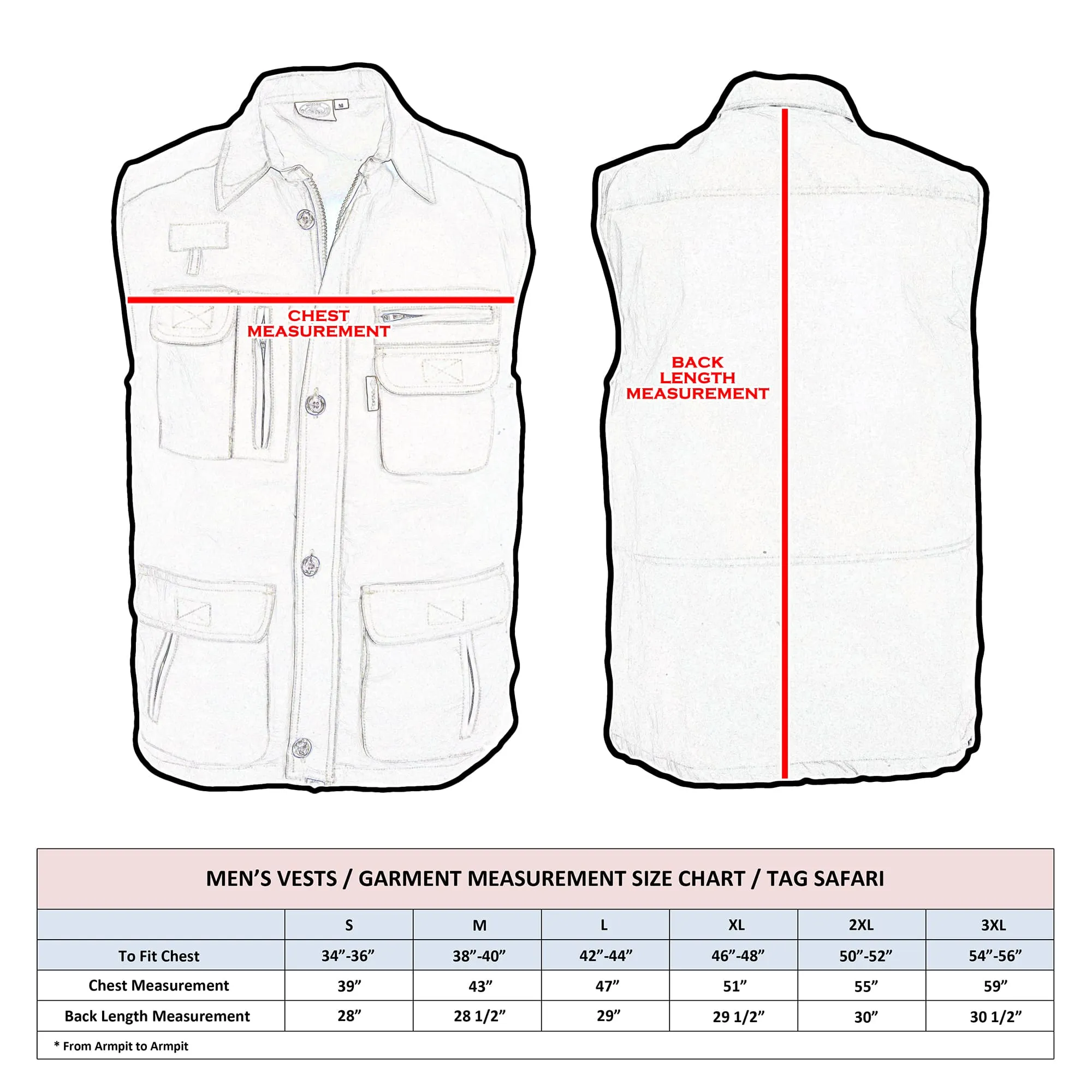 Vent Back Livingstone Vest for Men - Khaki